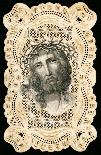 Jámbor kép: Jézus Krisztus tövisekkel koronázva (metszet) alkotó: Anonymous Anonymous