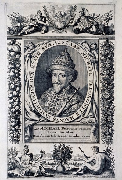 Michel I. Fedorovics orosz cár portréja (Michel Feodorovitch Romanov alkotó: Anonymous Anonymous