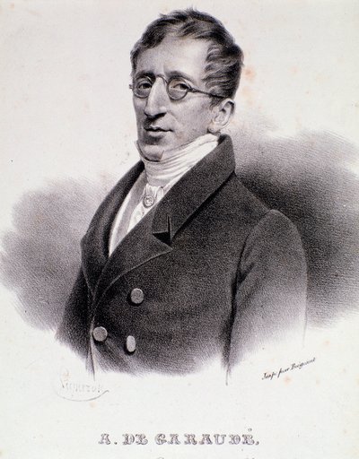 Alexis de Garaude (1779-1852) francia zeneszerző portréja. 19. század. alkotó: Anonymous Anonymous