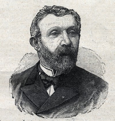 Alfred Mezieres (1826-1915) francia irodalomtörténész, újságíró és politikus portréja. Metszet a "Le Petit Parisien"-ben alkotó: Anonymous Anonymous