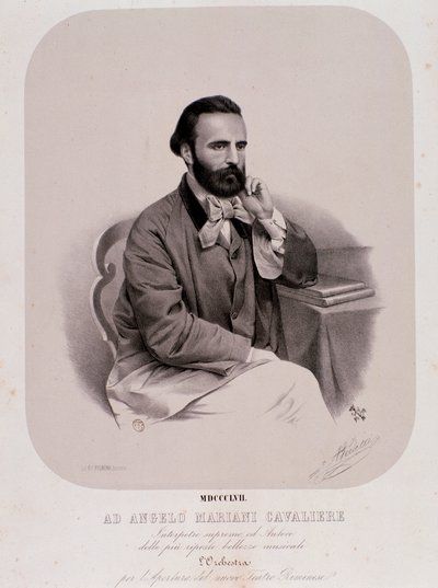 Angelo Mariani portréja (litográfia alkotó: Anonymous Anonymous
