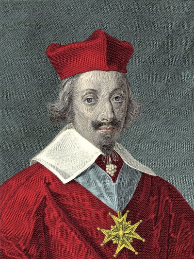 Armand Jean Du Plessis, De Richelieu bíboros (1585-1642) Plate és francia politikus portréja alkotó: Anonymous Anonymous