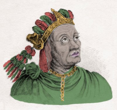 Atahualpa (1502-1533), az Inka Birodalom utolsó császárának portréja. századi metszet. milánói alkotó: Anonymous Anonymous