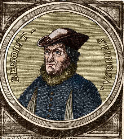 Baruch Spinoza (1632-1677), holland filozófus, más néven Bento de Espinosa vagy Benedictus de Spinoza vagy Benoit de Spinoza portréja. 17. századi metszet alkotó: Anonymous Anonymous