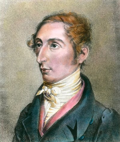 Carl (Karl) Maria Von Weber (1786-1826) portréja német zeneszerző, metszet a 19. századról Magángyűjtemény alkotó: Anonymous Anonymous