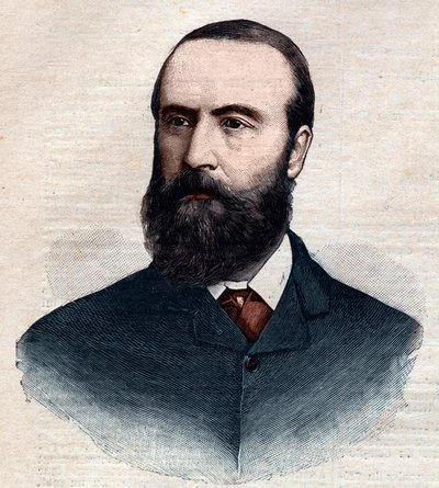Charles Stewart Parnell (1846-1891) ír politikus portréja. Metszet „” Le petit Parisien”” 1891-ből. Magángyűjtemény. alkotó: Anonymous Anonymous