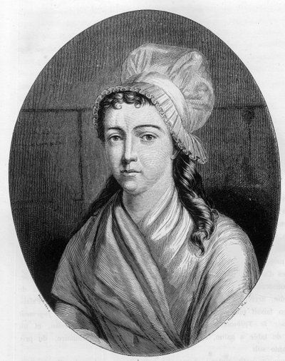 Charlotte Corday (1768-1793) portréja – Dupray de La Maherie „Le Livre Rouge – Histoire De L