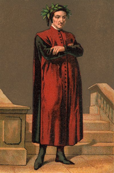DANTE ALIGHIERI (1265-1321) olasz költő portréja. alkotó: Anonymous Anonymous