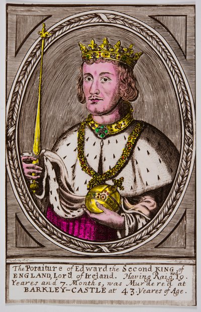 II. Edward (1284-1327) angol király portréja, Privee Collection alkotó: Anonymous Anonymous