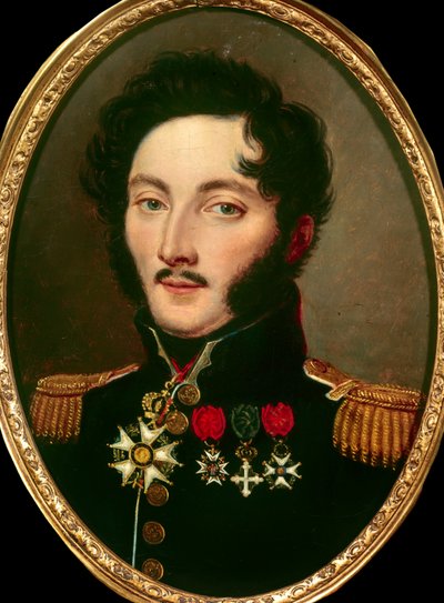 Gourgaud báró (1783-1852) tábornok portréja, Anonymous festmény. 19. századi Magángyűjtemény alkotó: Anonymous Anonymous