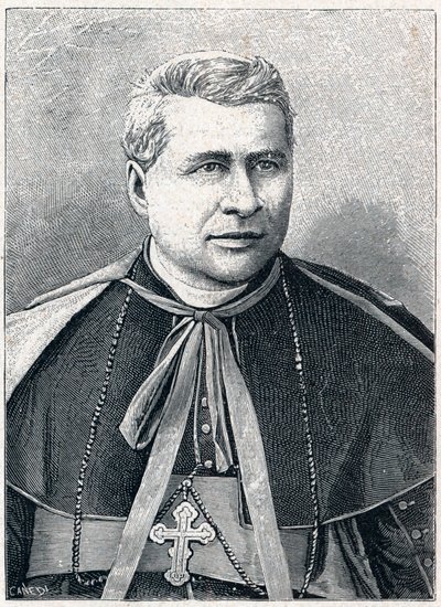 Giovanni Simeoni (1816-1892) olasz bíboros portréja. Louis-Eugene (Louis Eugene) Louvet „Katholikus missziók a XIX. században” című metszetébe. magángyűjtemény. alkotó: Anonymous Anonymous