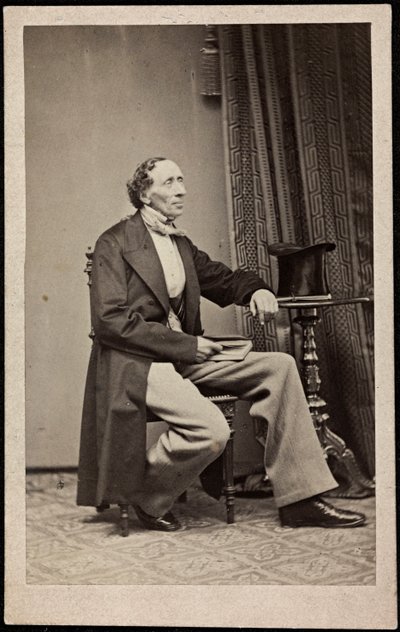Hans Christian Andersen (1805-1875), Anonymous portréja. Fénykép, 1865 körül. Magángyűjtemény alkotó: Anonymous Anonymous