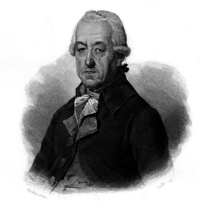 Jean-Georges Reber (Jean Georges) (1731-1816) francia iparművész portréja In „” Hasznos férfiak portréi és története: minden országban és minden körülmények között férfiak és nők, akik jogot szereztek a férfiak elismeréséhez” megjelent és pro alkotó: Anonymous Anonymous