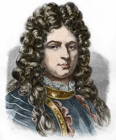 Jean Bart (1650 - 1702) francia magántulajdonos portréja. 19. századi metszet. Magángyűjtemény. alkotó: Anonymous Anonymous