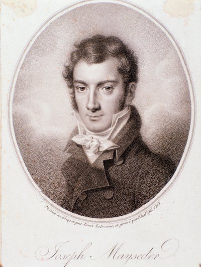 Joseph Mayseder portréja (litográfia) alkotó: Anonymous Anonymous