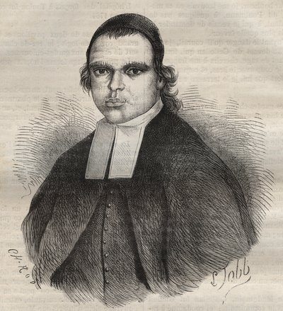 Louis Bonafous portréja, a vallásban Leotade testvér, akit nemi erőszakkal és gyilkossággal vádolnak. január 27-én halt meg a Toulon Bagne-ban. 1850. Pierre Zaccone (1817-1895) (Colonia Penale - Pe) metszete „Az elítéltek története születésüktől napjainkig alkotó: Anonymous Anonymous