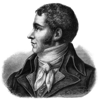 Marc David Alba Lasource (1763-1793) portréja, Tarn helyettese a nemzeti kongresszuson - Alphonse de Lamartine (1790-1869) metszet a „Histoire des Girondins”-ba, 1865-1866 - Magángyűjtemény alkotó: Anonymous Anonymous