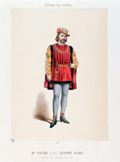 Faure úr portréja VII. Károly király tolmácsolásában Honegger Joan of Arc at the Bucher című operájában alkotó: Anonymous Anonymous