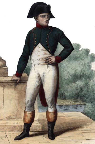 Napóleon Bonaparte (1768-1821) mint első konzul portréja. Illusztráció Edmond Mennechet „A francia Plutarkhosz” című könyvéből alkotó: Anonymous Anonymous