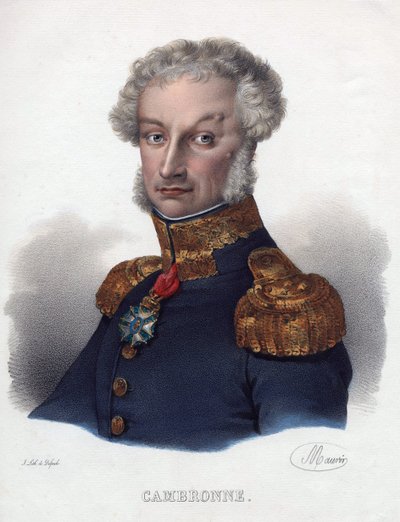 Pierre Cambronne (1770-1842) portréja - Névtelen - 1835 - Litográfia, akvarell - 32x24 - Magángyűjtemény alkotó: Anonymous Anonymous