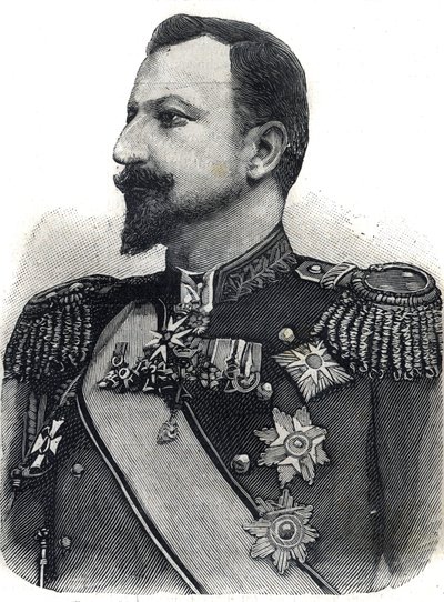 I. Ferdinánd bolgár herceg (1861-1948) portréja. Metszet a „Le Peute Parisien”-ben alkotó: Anonymous Anonymous