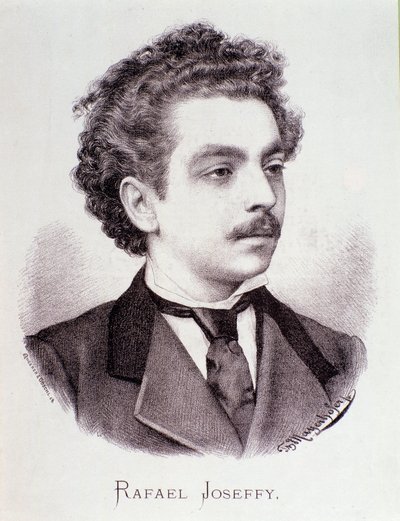 Rafael Joseffy portréja (metszet) alkotó: Anonymous Anonymous