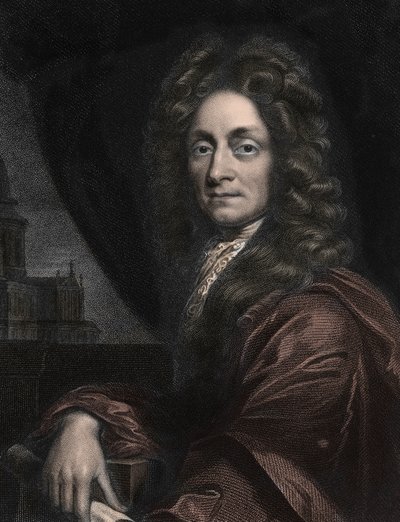 Sir Christopher Wren angol építész (1632-1723) portréja. alkotó: Anonymous Anonymous