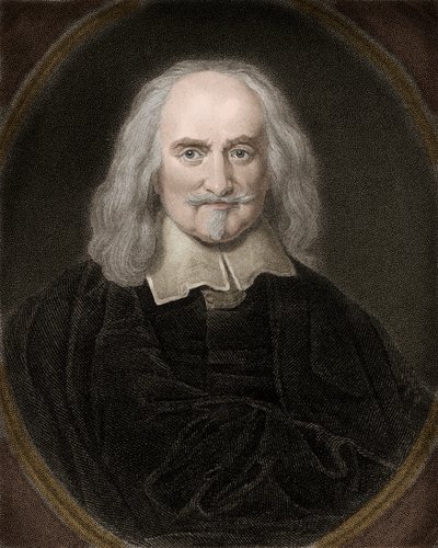 Thomas Hobbes (1588-1679) angol filozófus portréja - Thomas Hobbes 1588-1679 angol filozófus és politikai teoretikus alkotó: Anonymous Anonymous