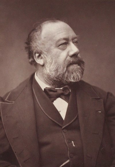 Gustave Nadaud (1820-1893), névtelen Chansonnier portréja. Albumin Photo. Magángyűjtemény alkotó: Anonymous Anonymous