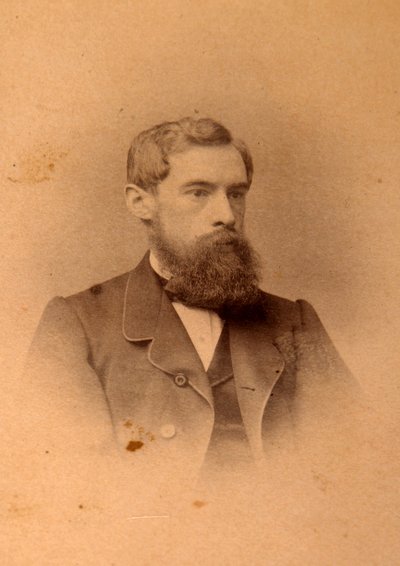 A gyűjtő, mecénás és a galéria alapítója, Pavel Mihajlovics Tretyakov (Pavel Mikhailovich Tretyakov) portréja (1832-1898). Albumin Photo alkotó: Anonymous Anonymous