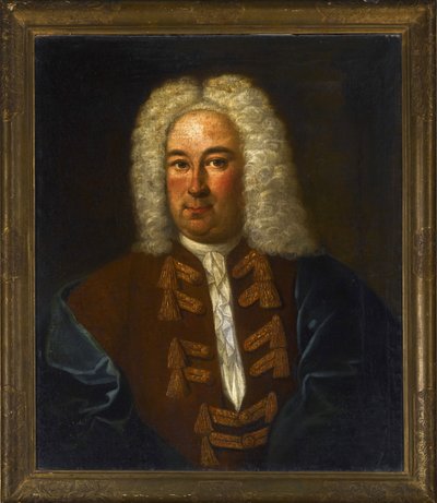 Georg Friedrich Händel (Haendel) (1685-1759), névtelen zeneszerző portréja. Olaj, vászon, mérete: 76x64 alkotó: Anonymous Anonymous