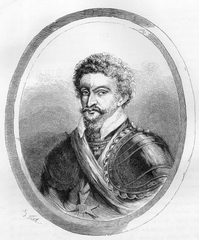 Charles de Gontaut marsall bárója, majd Biron hercege (1562-1602) portréja – Dupray de La Maherie „Le Livre Rouge – Histoire De L
