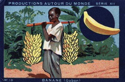 Termelések szerte a világon: Banán Gabonban. 1933-as kromolitográfiája a „Joseph-Milliat Albumban” alkotó: Anonymous Anonymous