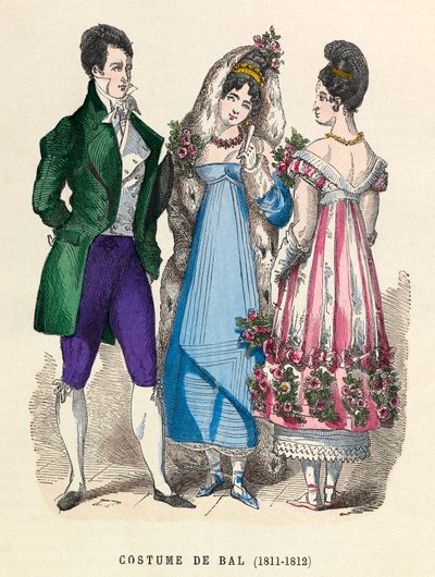 Bálruhák 1811-1812-ben - magángyűjtemény alkotó: Anonymous Anonymous