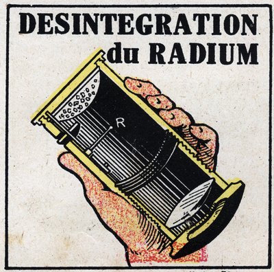 Rádium: a rádium szétesése. 1925 névtelen illusztrációja. Magángyűjtemény. alkotó: Anonymous Anonymous