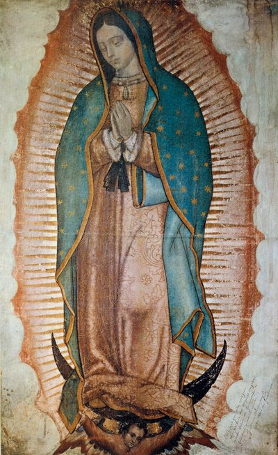 A Guadalupe-i Szűz, Mexikó védőszentjének ábrázolása. alkotó: Anonymous Anonymous