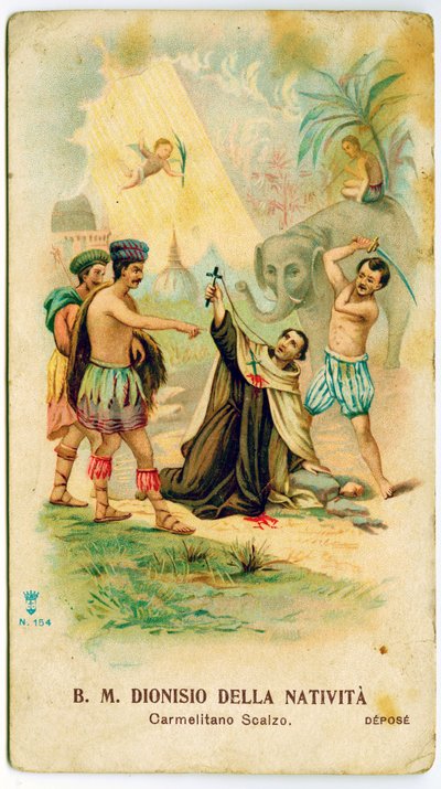Születési Szent Dénes (Boldog Berthelot Péter) (metszet alkotó: Anonymous Anonymous