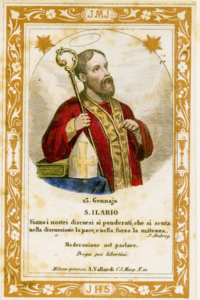 Poitiers-i Szent Hilary (metszet alkotó: Anonymous Anonymous