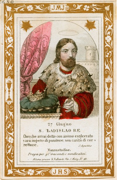 I. Magyar Szent László (metszet alkotó: Anonymous Anonymous