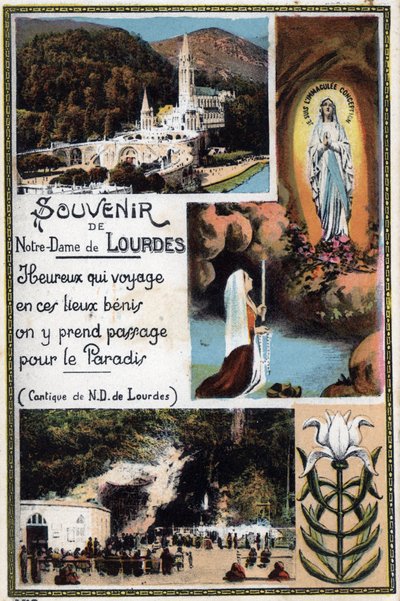 A Lourdes - Hautes Pyrenees (65) szuvenír képeslap 1900 körül. alkotó: Anonymous Anonymous