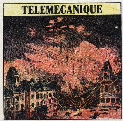 T.S.F.: telemechanika, a távolságszabályozás művészete elektromágneses hullámok segítségével. Névtelen illusztráció 1925-ből. Magángyűjtemény. alkotó: Anonymous Anonymous