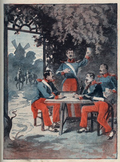 A La Rochelle-i négy őrmestert (Jean Francois Bories (1795-1822), Jean Joseph Pommier (1796-1822), Marius Claude Raoulx (1797-1822) és Charles Goubin (1798-1822) a restauráció alatt azzal vádolják, hogy meg akarják dönteni. a monarchia és a guillotine 1822 alkotó: Anonymous Anonymous