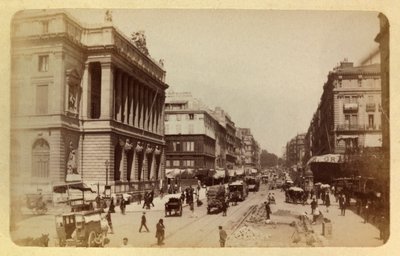 Marseille városa és környéke 1885-1890 körül: Rue Canebiere és Rue de Noailles perspektívája, Magángyűjtemény alkotó: Anonymous Anonymous
