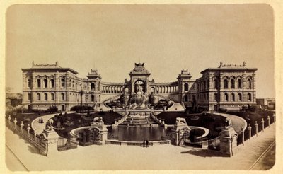 Marseille városa és környéke 1885-1890 körül: A Lonchamp-palota (Szépművészeti Múzeum), Magángyűjtemény alkotó: Anonymous Anonymous