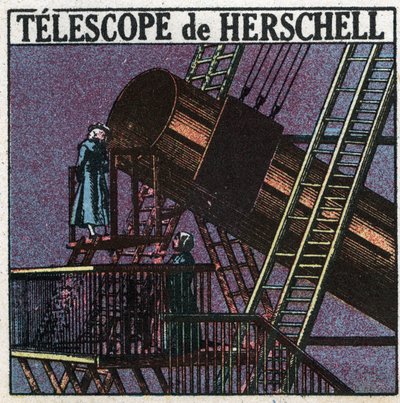 Az első optikai műszerek: William Herschel teleszkópja (Friedrich Wilhelm Herschel alkotó: Anonymous Anonymous