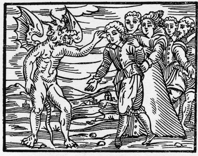 Az ördög karmának lenyomata – „Compendium Maleficarum””, a boszorkányokkal, gonoszságukkal és válogatásukkal foglalkozik Francesco Maria Guazzo vagy Guaccio vagy Guaccius (15? -16??) 1608 Magángyűjtemény alkotó: Anonymous Anonymous
