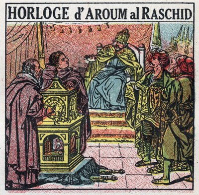 Idő: Haroun al-Rashid (Harun al-Rashid vagy al-Rashid (al-Rashid) vagy ar Rachid (ar-Rashid) vagy el Rashid (el-Rashid) vagy el Raschid (el-Rashid) vagy al-Rashid (al-Rashid) Raschid), az Abbászida kalifa (763 vagy 766-809). Névtelen illusztráció 1925-ből. alkotó: Anonymous Anonymous