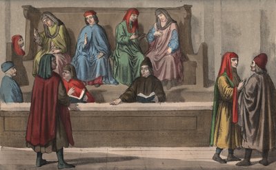 Kereskedelmi törvényszék, vagy kereskedelmi törvényszék - 15. század - Kereskedelmi törvényszék, Olaszország alkotó: Anonymous Anonymous