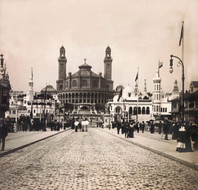1900-as egyetemes kiállítás – Universelle de 1900 kiállítás Párizsban: Le Trocadero – magángyűjtemény alkotó: Anonymous Anonymous