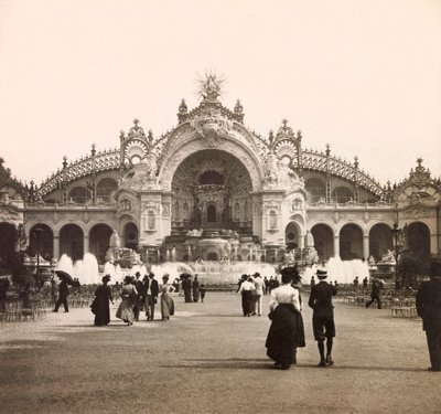 1900-as egyetemes kiállítás – Universelle de 1900 kiállítás Párizsban: Víztorony – magángyűjtemény alkotó: Anonymous Anonymous